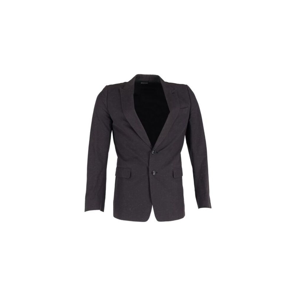 Dries Van Noten Single-Breasted Blazer in Black Wool
